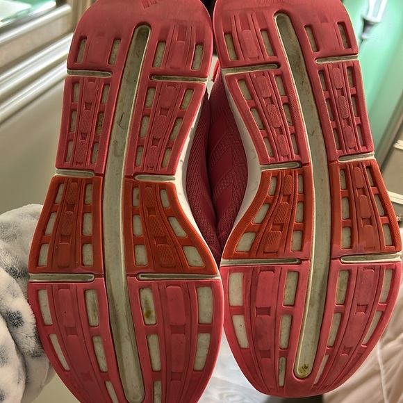 Adidas, hot pink and orange sneakers - Picture 3 of 10